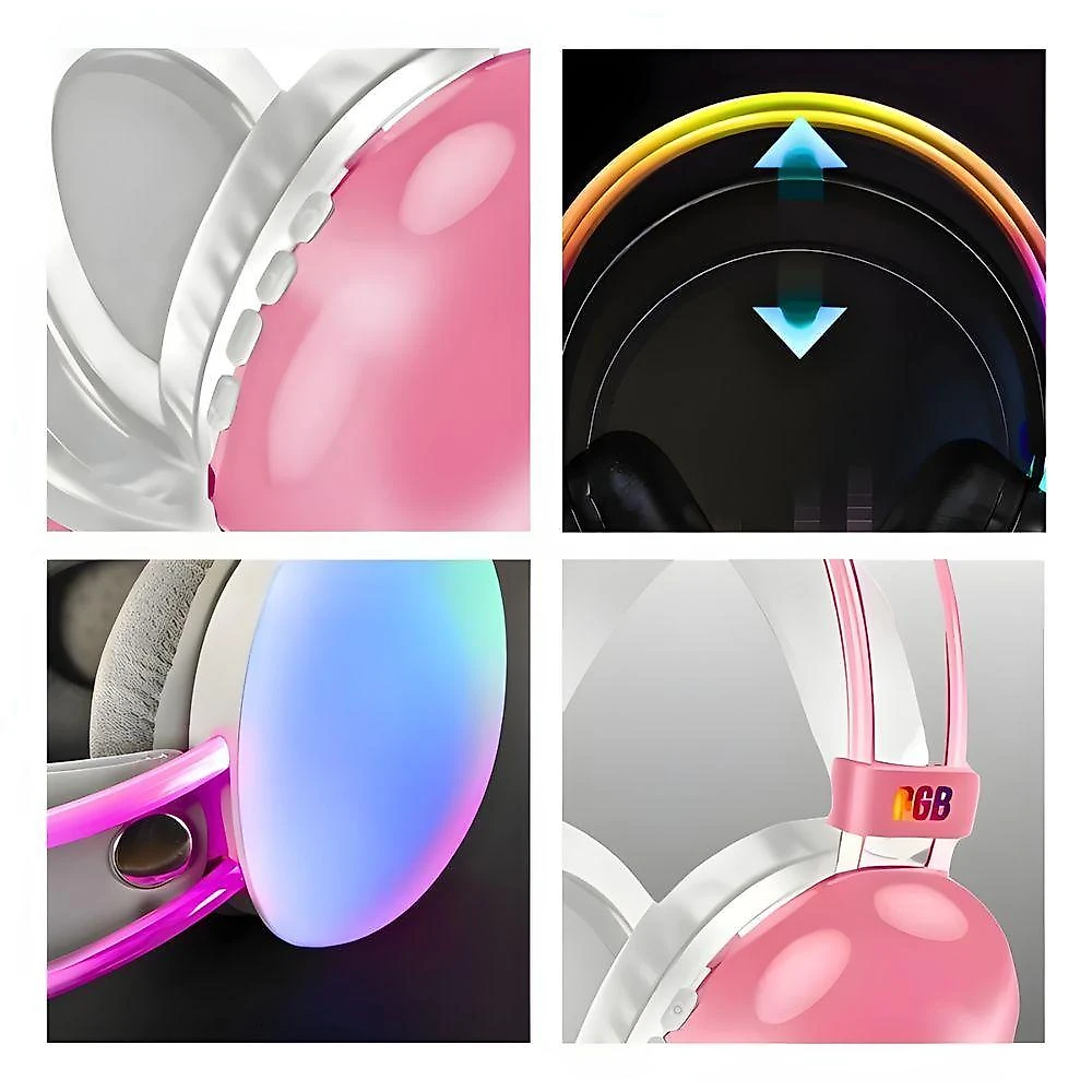 Fone de Ouvido PG580 com Conexão sem Fio V5.3, Display LED, Toque Sensível e Iluminação RGB