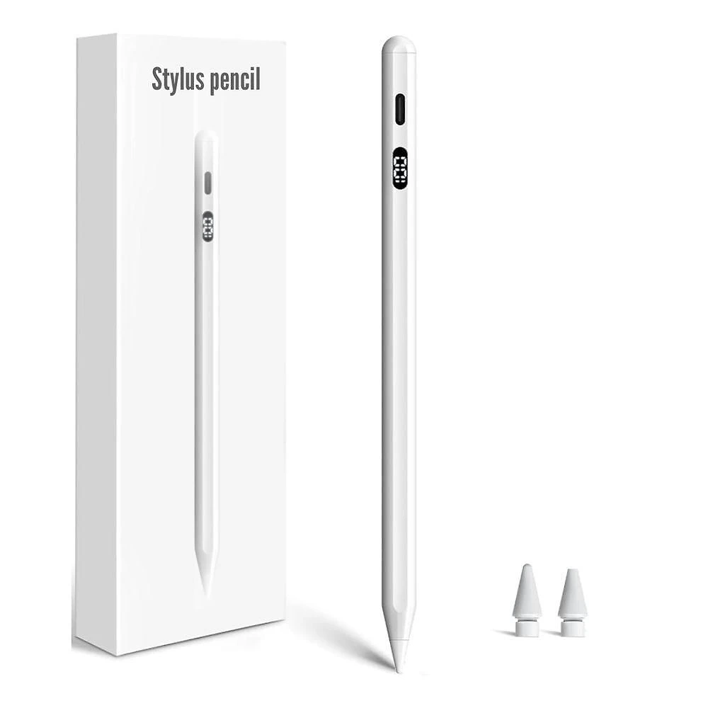 Caneta Touch Stylus Pencil KA-0211 com Display Digital LED e 03 Pontas Kapbom