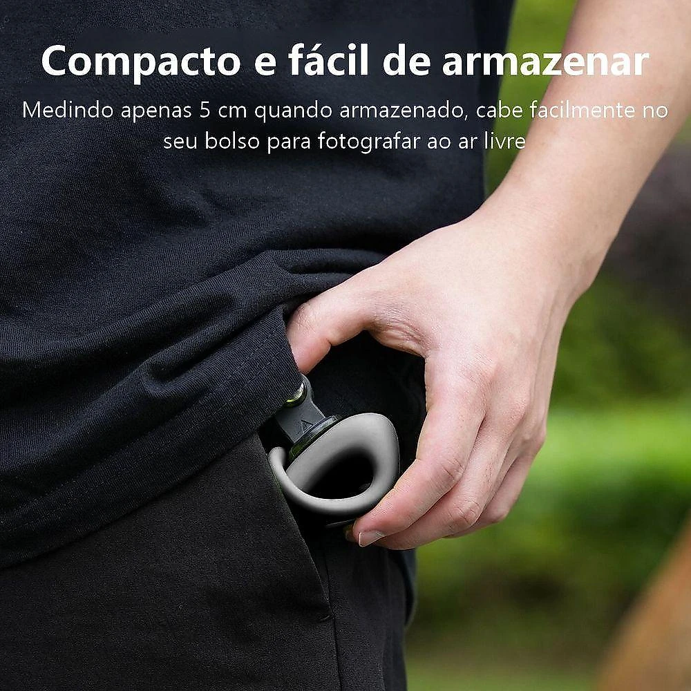 Suporte Tubular Silicone Para Câmera Gopro E Similares - Telesin