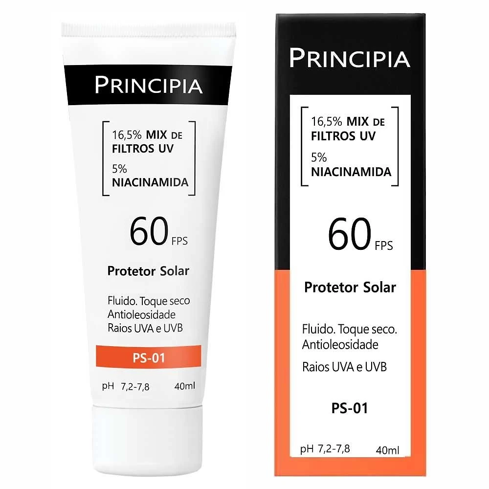 Miniatura Protetor Solar Facial Principia - PS-01 FPS60 40ml