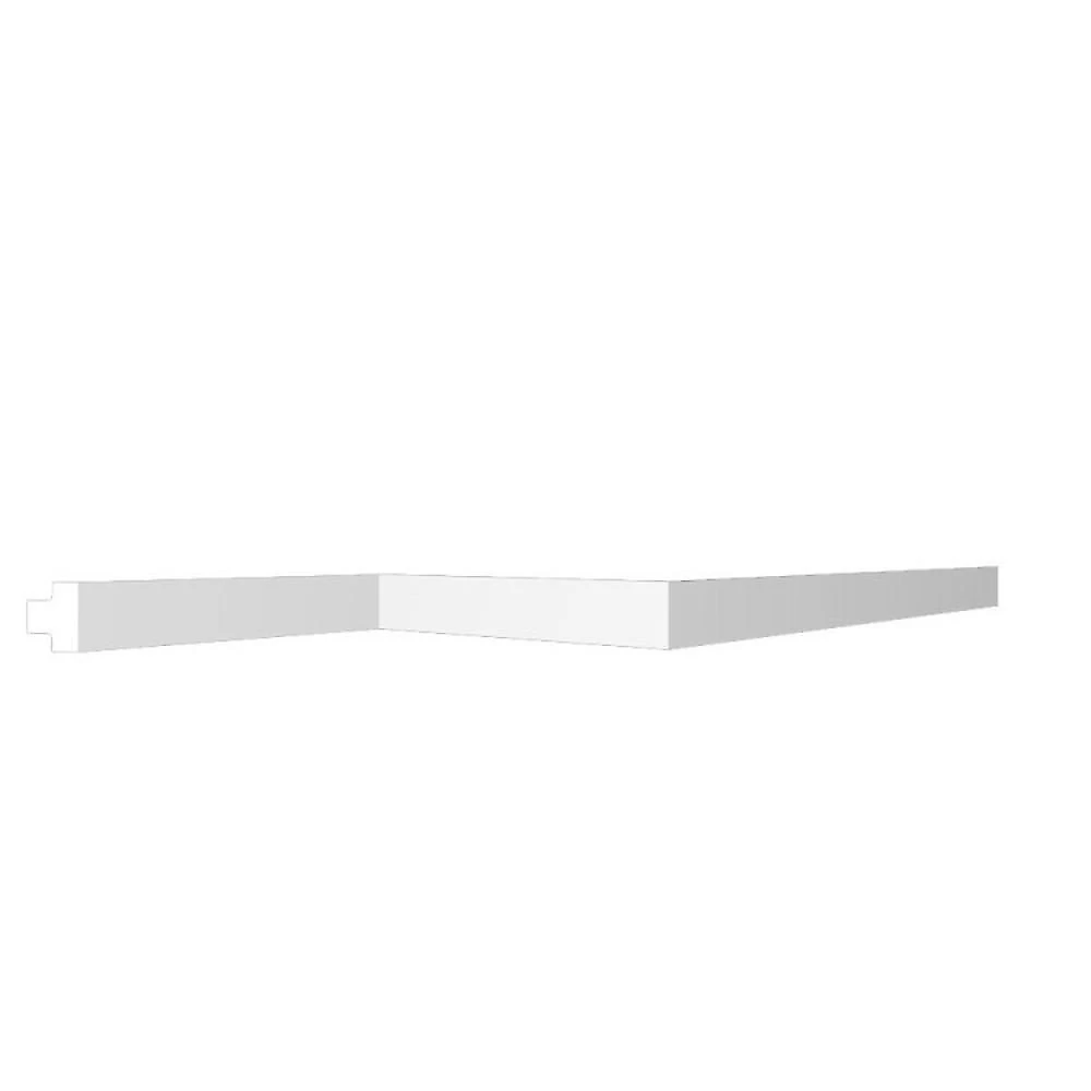Kit 120M Linear Rodameio Versátil Perfil de Poliestireno Up236 Kit com 20 Barras Rodameio Versátil Up236 Perfil de Poliestireno HomEstar 40m Branco