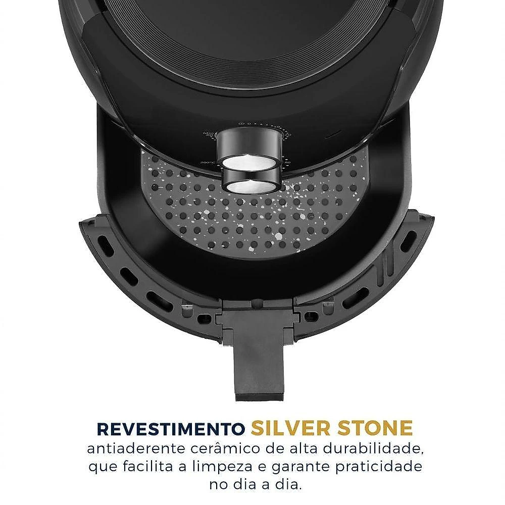Air Fryer sem Óleo Britânia BFR36A 4,2L 1500W Silverstone Preto 220V