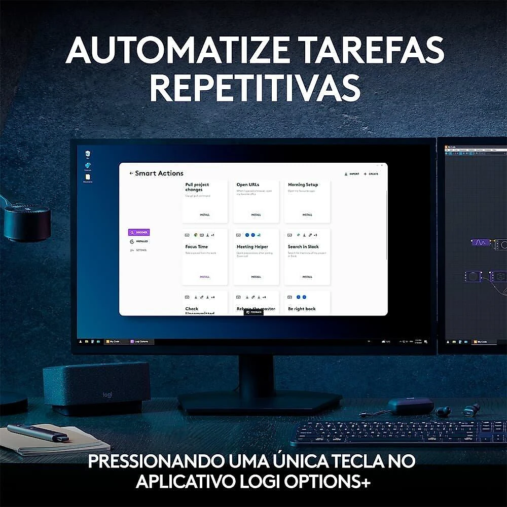Kit Teclado e Mouse Sem Fio MX Keys S, Bluetooth ou Receptor Logi Bolt, com Apoio para as Mãos, Grafite - 920-011605