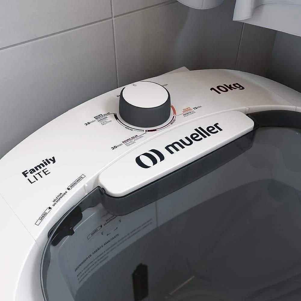 Tanquinho de Lavar Roupas Mueller Family Lite, 10 Kg, Branca, 220 Volts