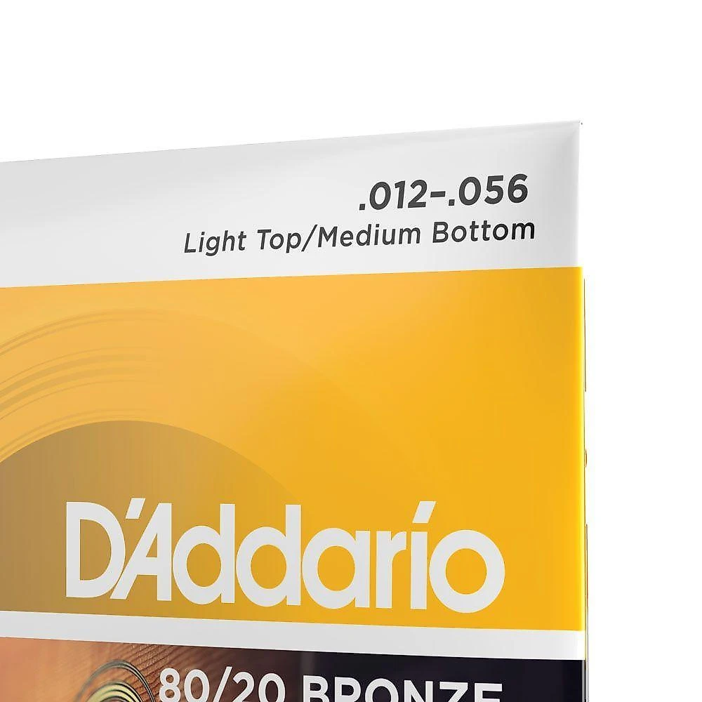 Encordoamento para Violão Aço EJ14 80-20 Bronze Leve Híbrida D'Addario