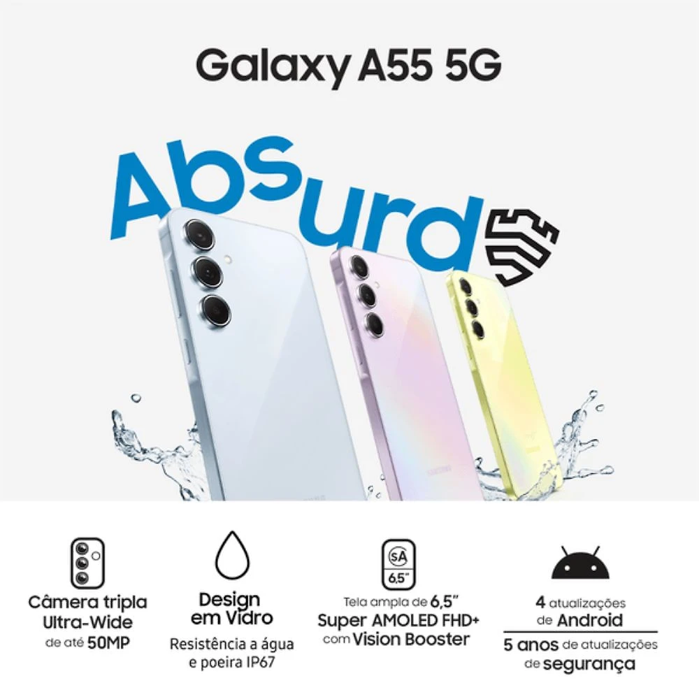 Miniatura Usado: Samsung Galaxy A55 5G 256GB Azul Escuro Excelente - Trocafone