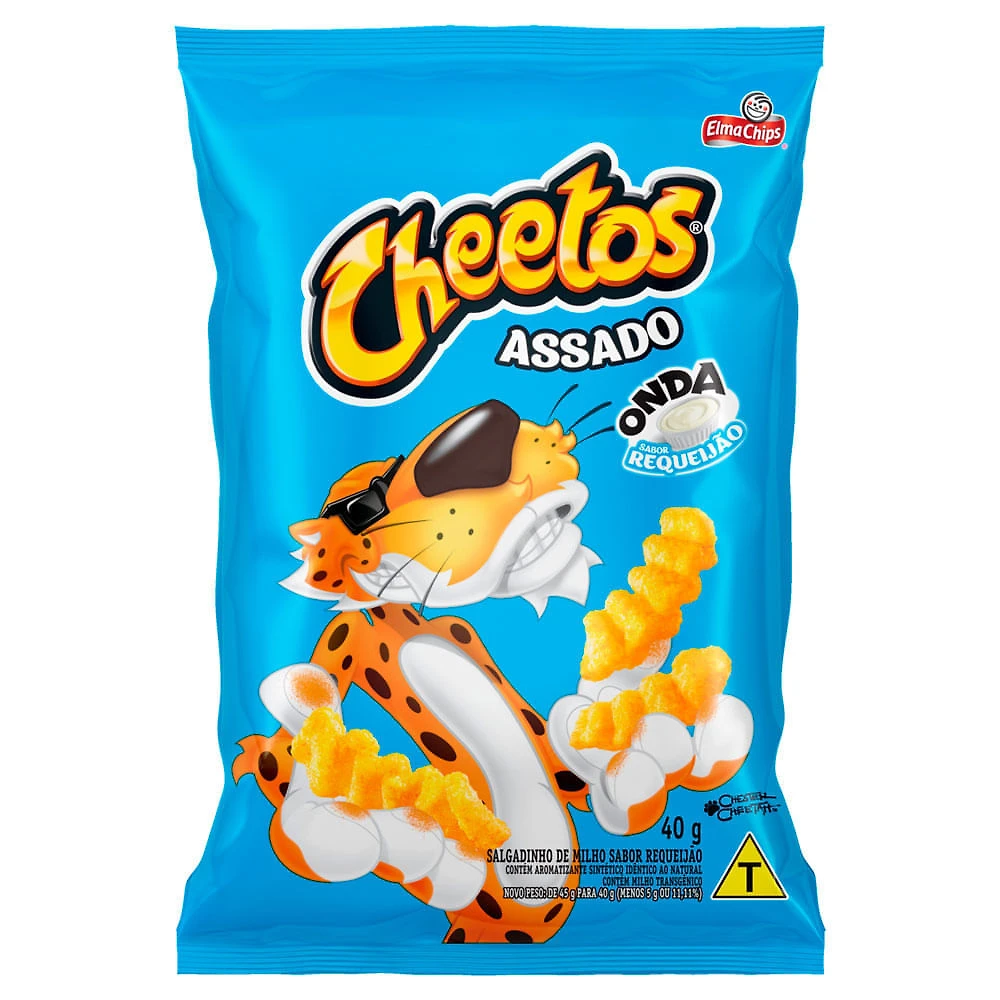 Chips Cheetos Assado Onda Sabor Requeijão 40g