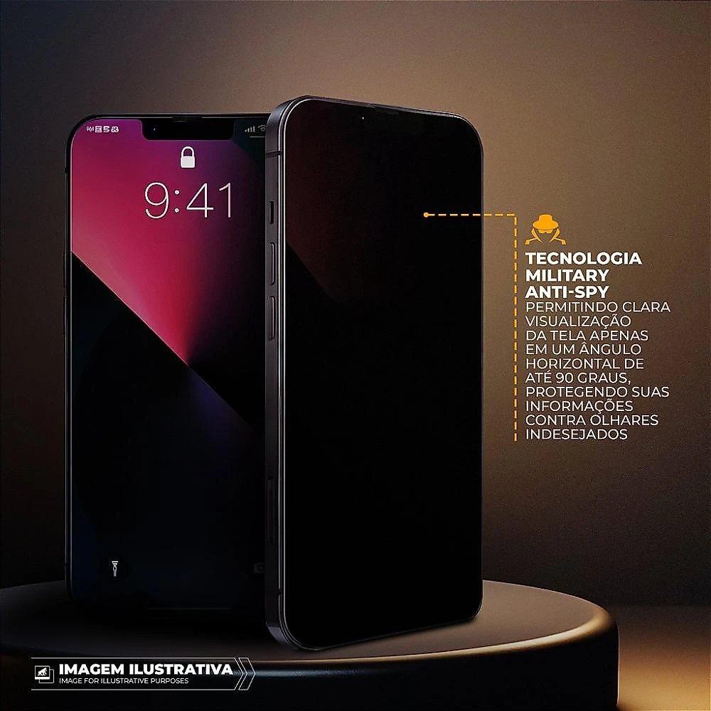Película para iPhone 14 Pro com Aplicador - Survivor Privacidade - Gshield