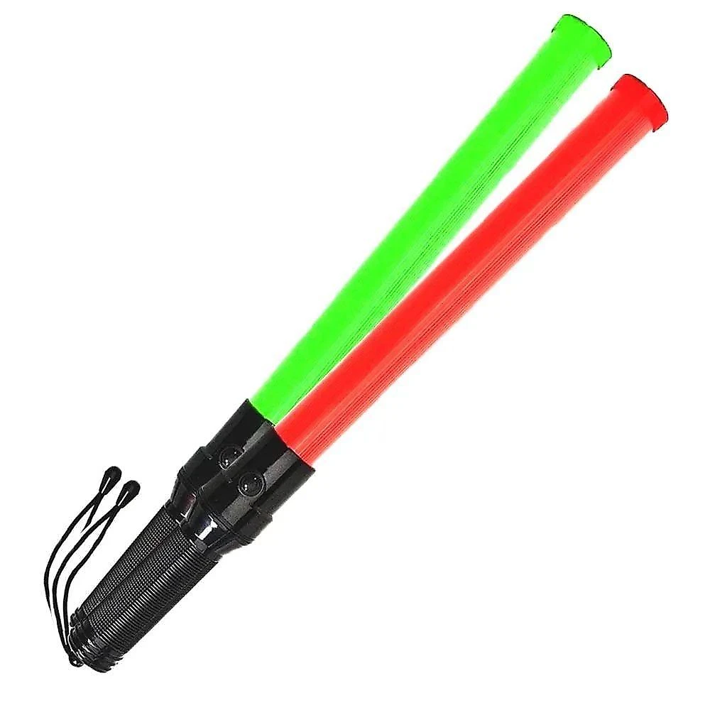Bastao Sinalizador Led 2 Cores Kit 6 Unidades Fluorescente Lanterna Estacionamento Transito Obra