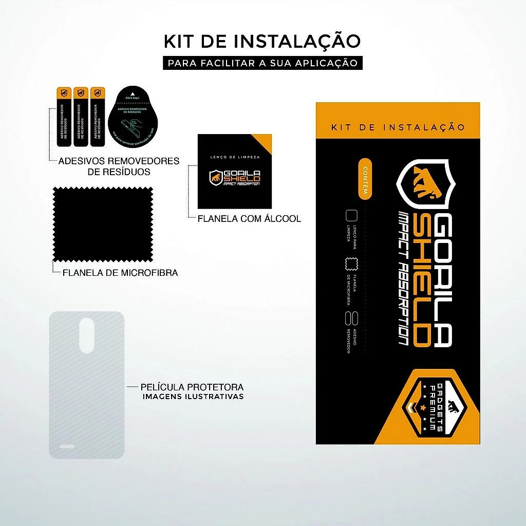 Película Traseira de Fibra de Carbono Transparente para Samsung Galaxy J7 Prime - Gorila Shield