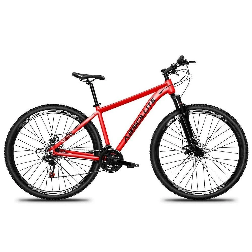 Bicicleta Aro 29 Absolute Nero 5 Alumínio Freio A Disco 21v Garfo Suspensão Mountain Bike vermelho 19