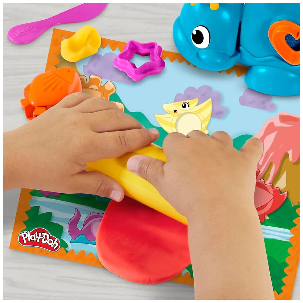 Play-Doh Formas & Cores: Kit Inicial Dinossauro Com 11 Acessórios Para Crianças 2+ .