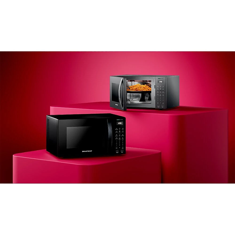 Micro-Ondas Brastemp com Tecnologia Air Fryer Inox 29 Litros - BMC29AR Inox - 110V