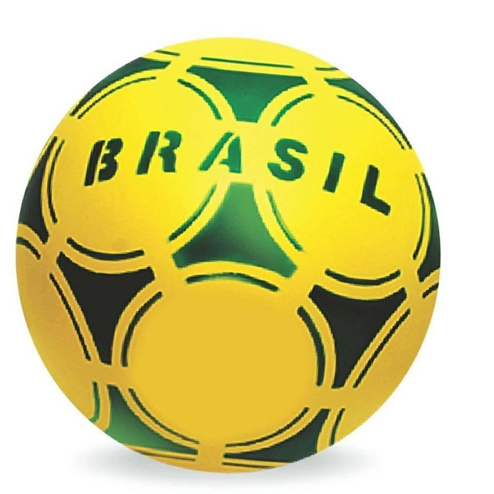 Kit Bola de Vinil Brasil N.8 com 12 Unidades e 2 Redes Copa & Cia