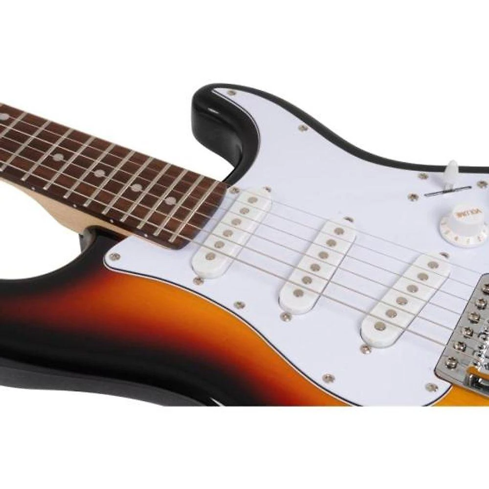 Guitarra Elétrica Pro II STG-Mini com 3 Captadores Single Coil, 3 Tone Sunburst Aria Guitars