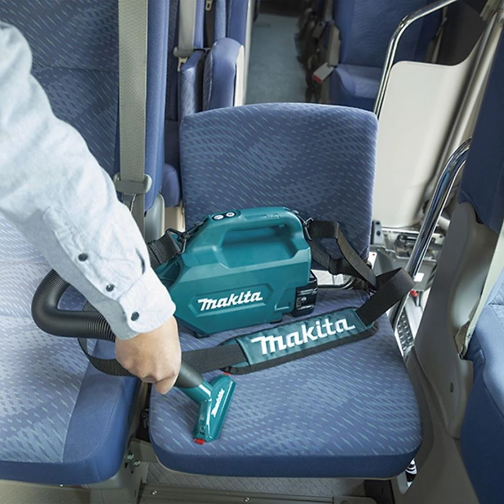 Aspirador de pó 500ml sem fio 18v com bateria carregador mangueira bolsa bicos dcl184rf makita