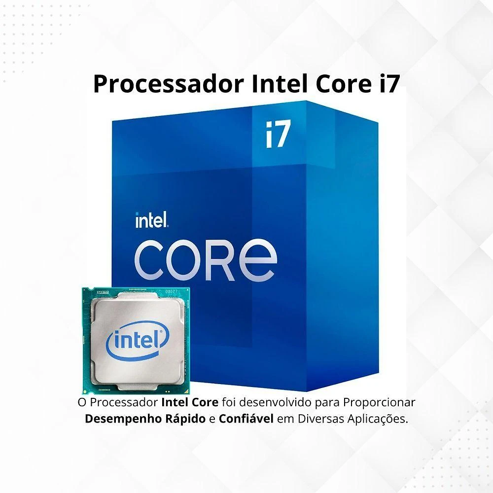 Miniatura Pc Gamer Computador Completo Intel Core I7 16gb Ssd 512gb Kit Gamer Headset Monitor 23''