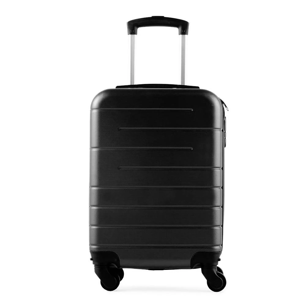 Mala de bordo pp 8 kg abs 4 rodas 18,5" downtown  preta preto