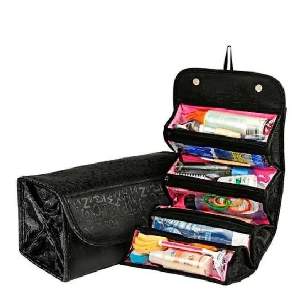 Necessaire Viagem Frasqueira Bolsa Maleta Rolinho Organizador Cosmeticos Maquiagem Portatil