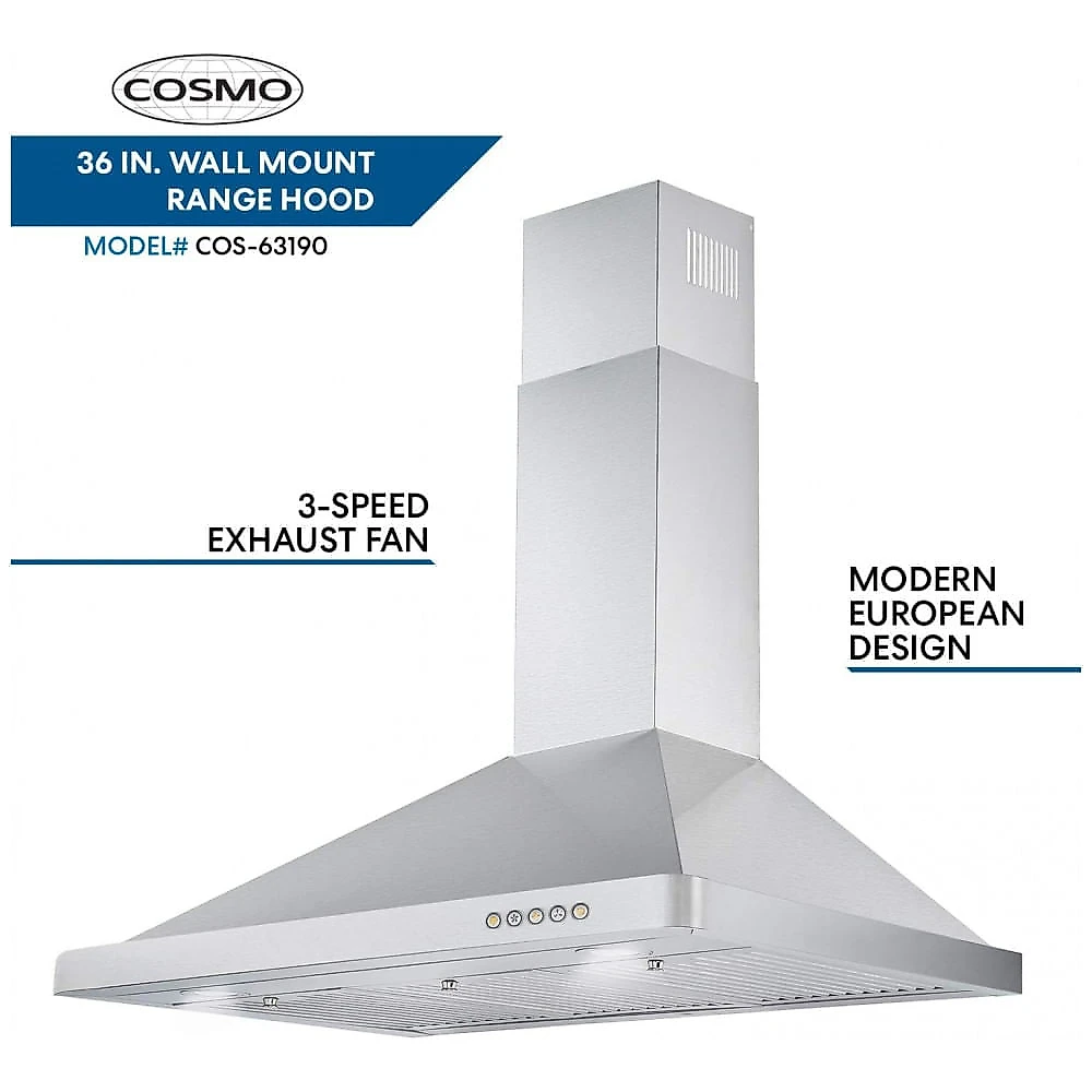 Fogão 5 bocas 91cm e coifa de parede 91cm Cosmo inox escovado forno elétrico 108L convecção 220V coifa 380 m³/h 110V