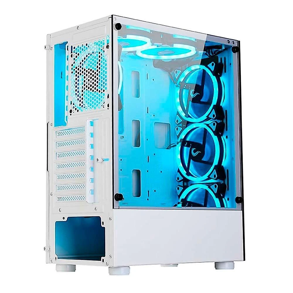 Gabinete Gamer Glass 06X Frost White ATX M-ATX ITX Branco Rise Mode