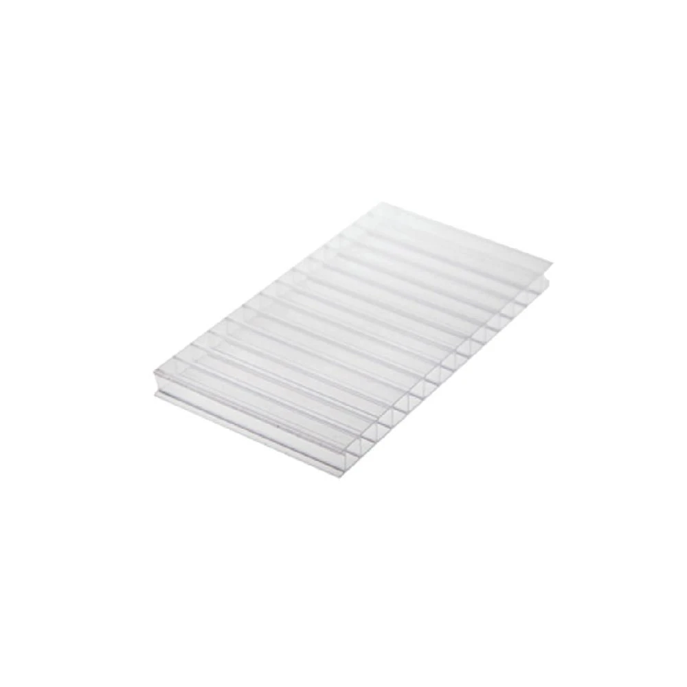 Chapa De Policarbonato Alveolar Cristal 4mm - 2,10m X 4,00m - Sabic Cristal: 80% De Transmissão De Luz