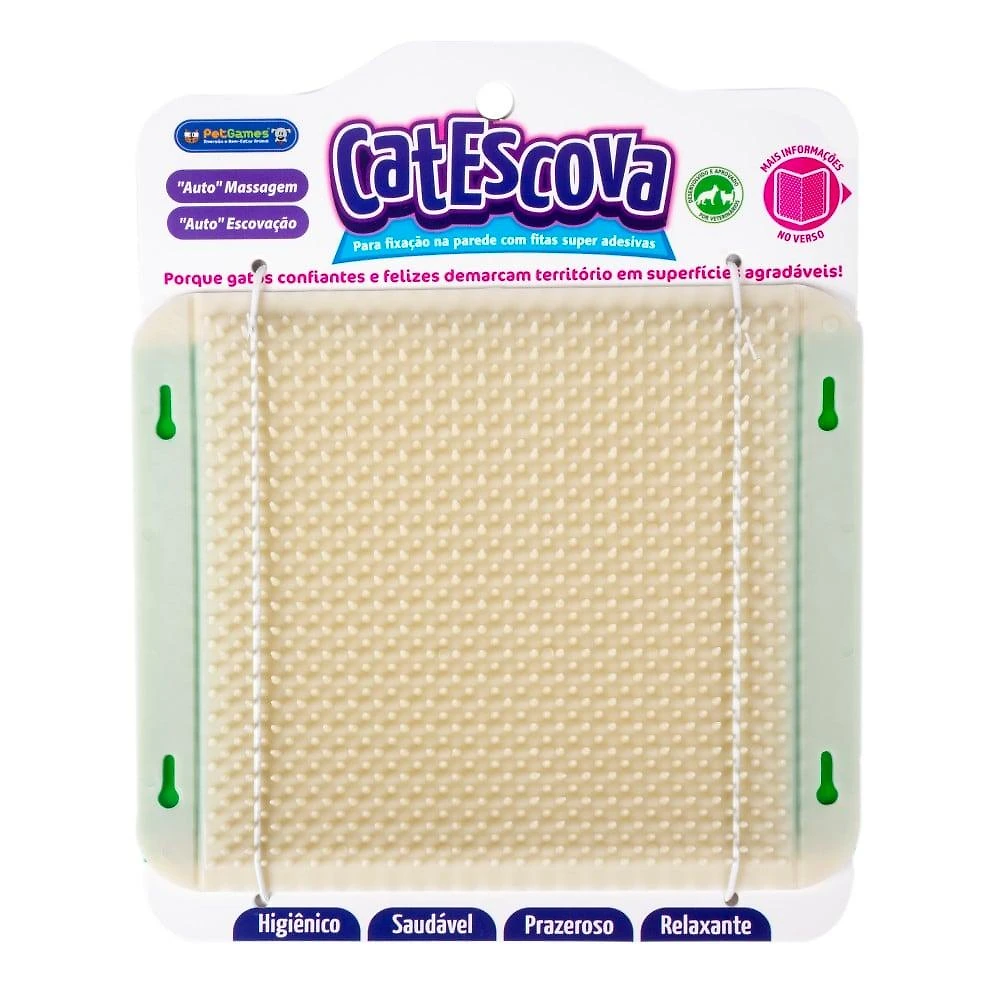 Brinquedo Cat Escova Bege para Gatos - Tam. Único