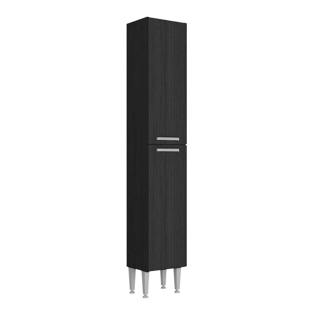 Paneleiro Armário De Cozinha 31,5cm 2 Portas Flex Pequim Multimóveis Mp2382 Preto