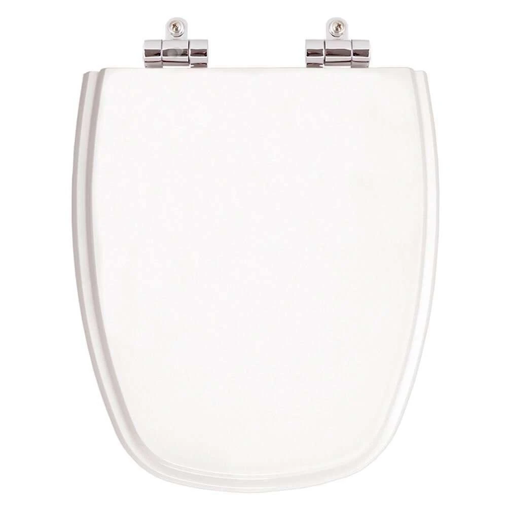 Assento Sanitário Venice Alongado Resina Plástica Fechamento Suave Branco Pontto Lavabo