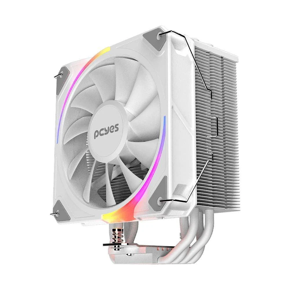 Cooler para Processador Pcyes Frost Pulse ARGB White Ghost TDP 180W Iluminação ARGB Branco