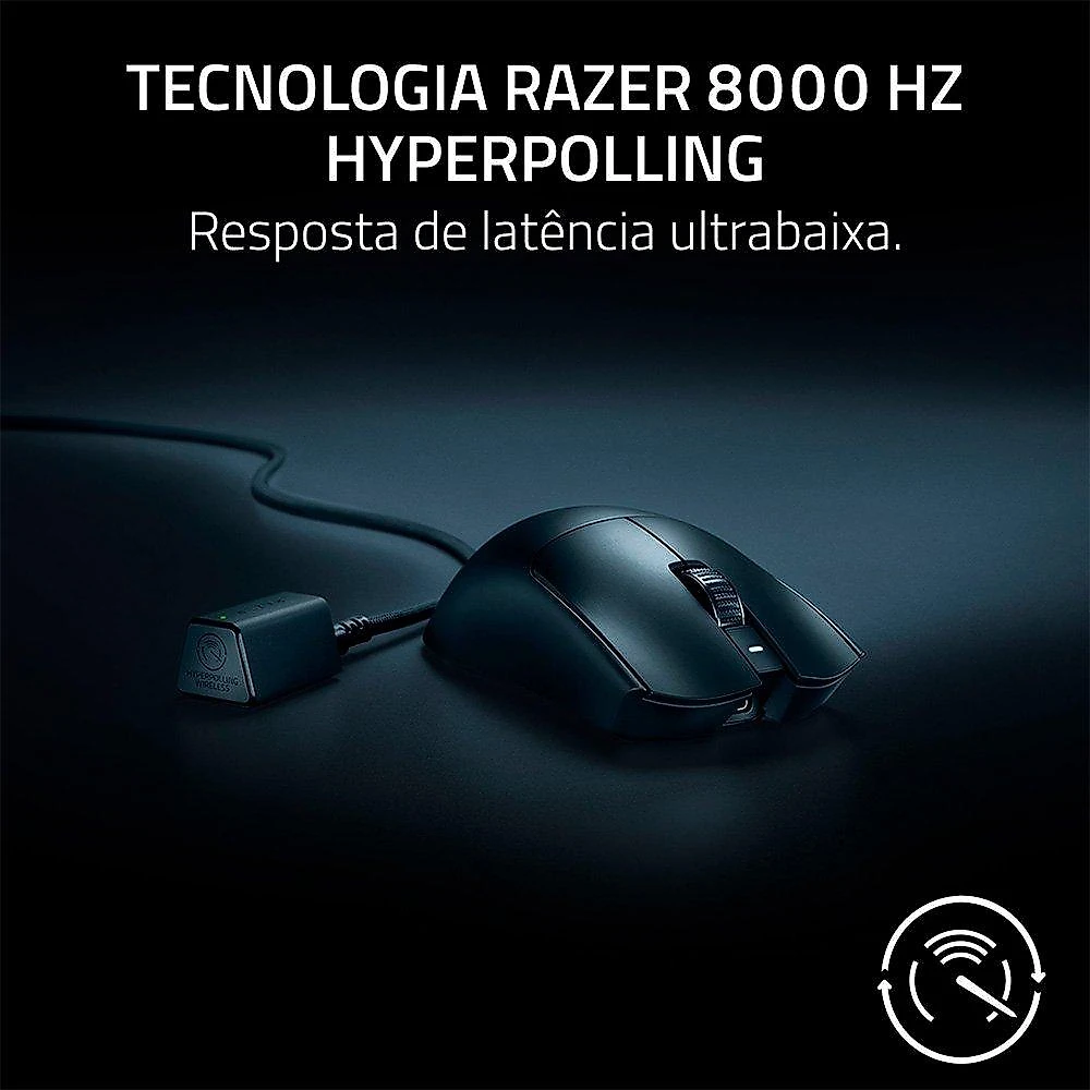 Mouse Gamer Sem Fio Razer Viper V3 Pro, 35000 DPI, Preto - RZ01-05120100-R3U1