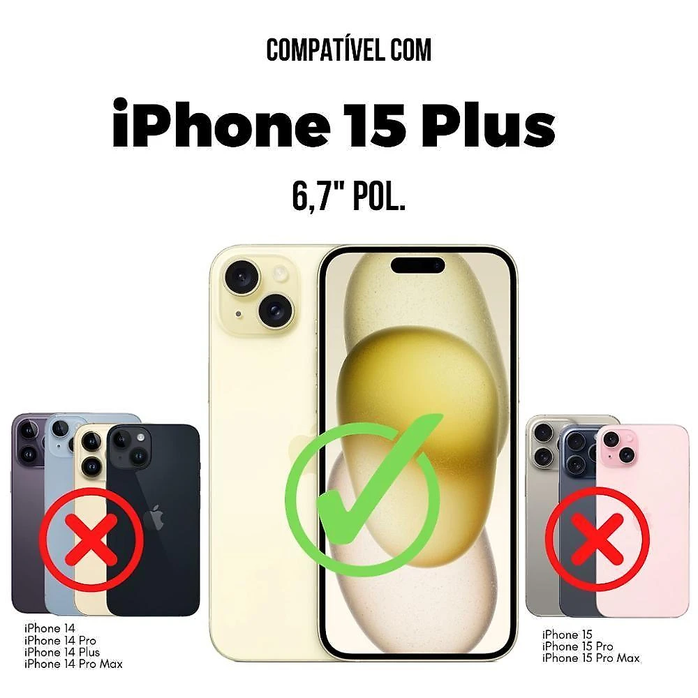 Película Para Iphone 15 Plus - Defender Pro Privacidade - Preta - Gshield