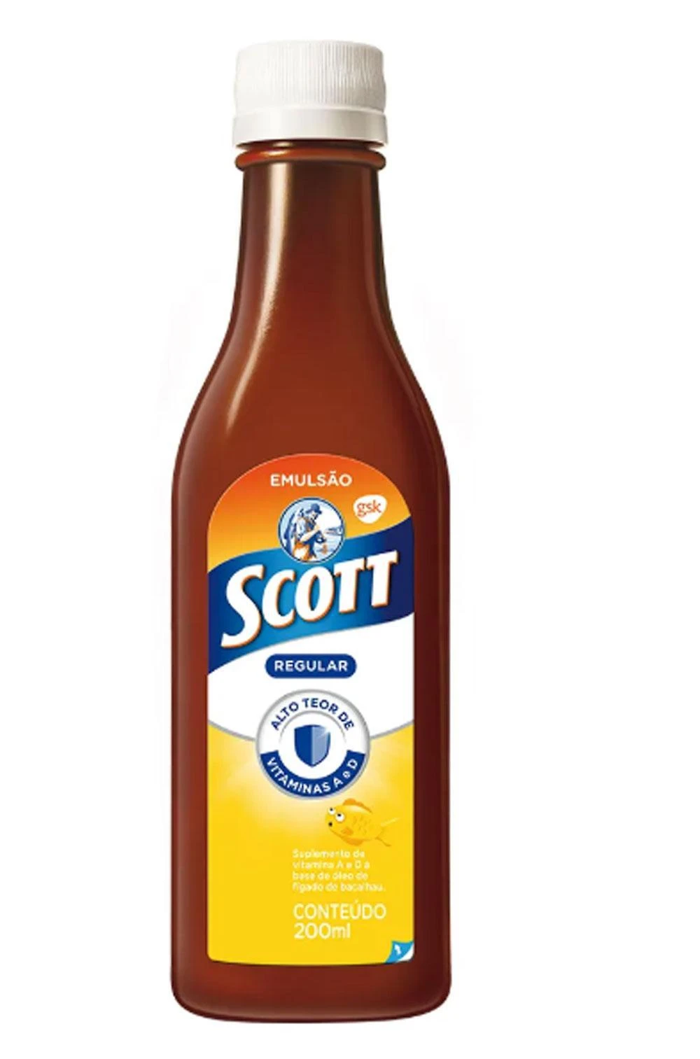 Miniatura Emulsão Scott Oleo De Figado De Bacalhau 400Ml 400ml - Vitamina - Scott - 400 ml
