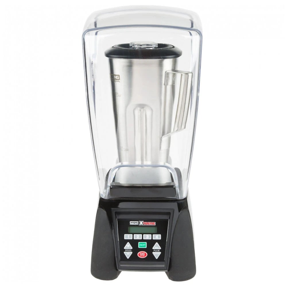 Liquidificador Industrial Waring MX1500XTS Xtreme 3 1/2 hp com Teclado Programável, Tela LCD, Velocidade Ajustável e Recipiente de Aço Inoxidável...
