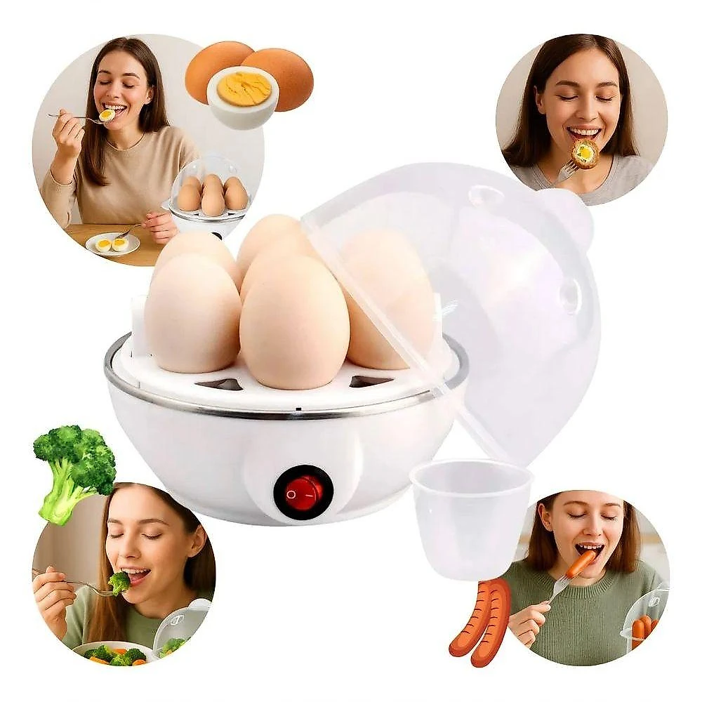Cozedor de Ovos Legumes à Vapor Panela Elétrica Tienda Online 350W Transparente 220V
