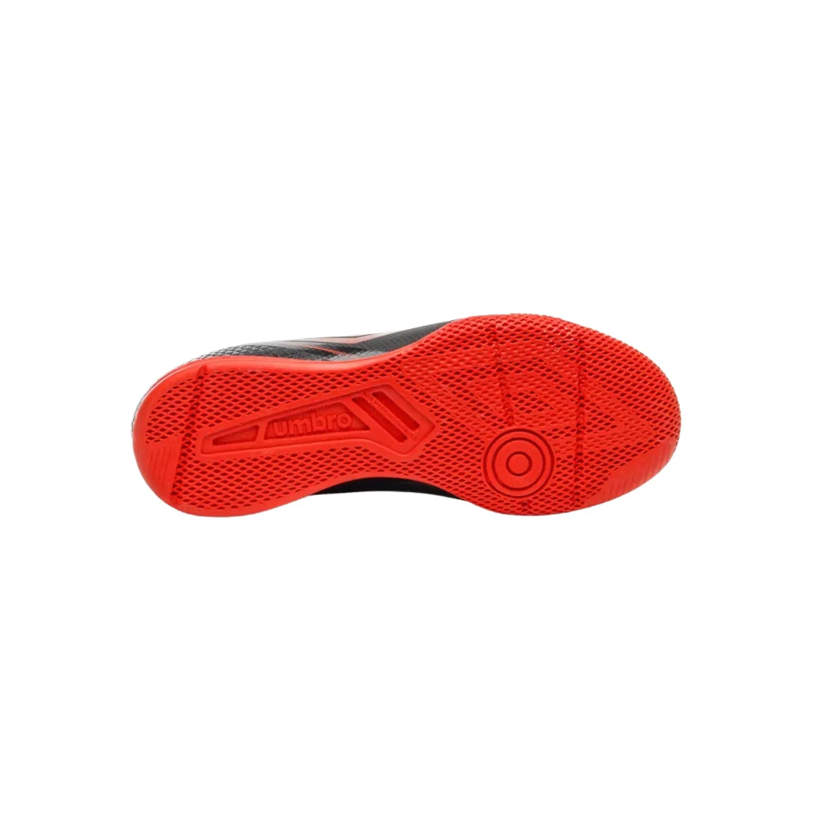 Miniatura Chuteira Futsal Umbro Adamant Top Speed Jr Preto/Vermelho/Branco TAM 28