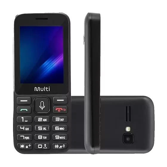 Miniatura Celular Multilaser Zapp Ii 2,4 Pol, Conexão 3G 512Mb, Preto,