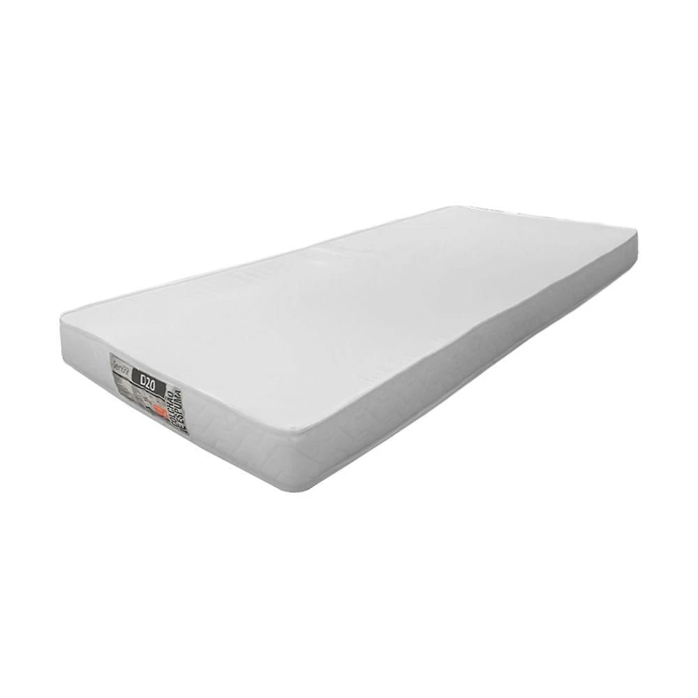 Colchão Solteiro Espuma D20 Infantil e Juvenil 88x188CM Branco Linoflex Colchoes