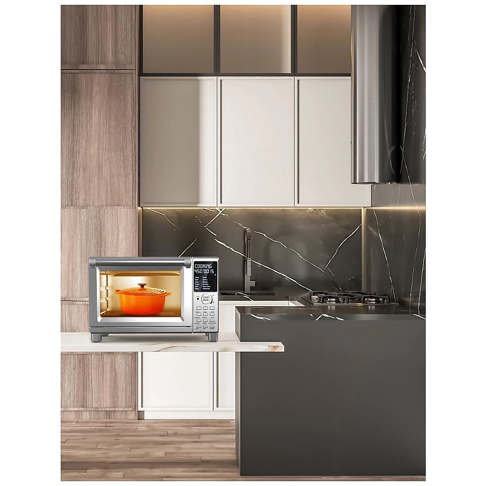 Forno Elétrico Nuwave Bravo XL Pro 30L Inox Air Fryer Convecção 100 Presets Sonda Digital 110V