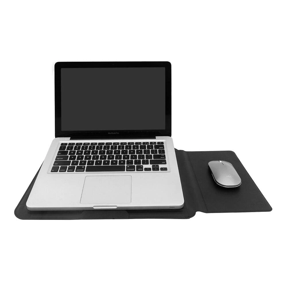 Capa Sleeve com Suporte e Deskpad Preta para Macbook 16’’, Originais iPlace