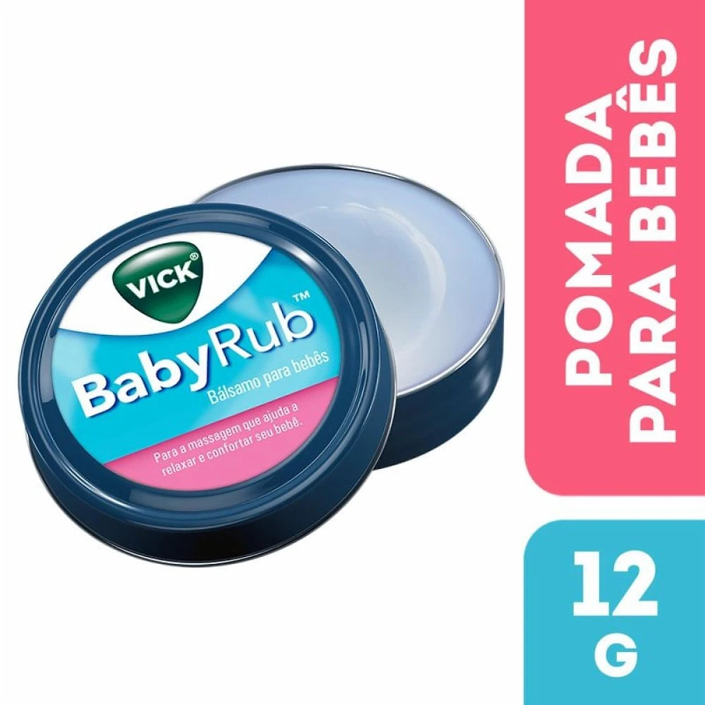 Vick Babyrub Bálsamo Para Bebês 12g