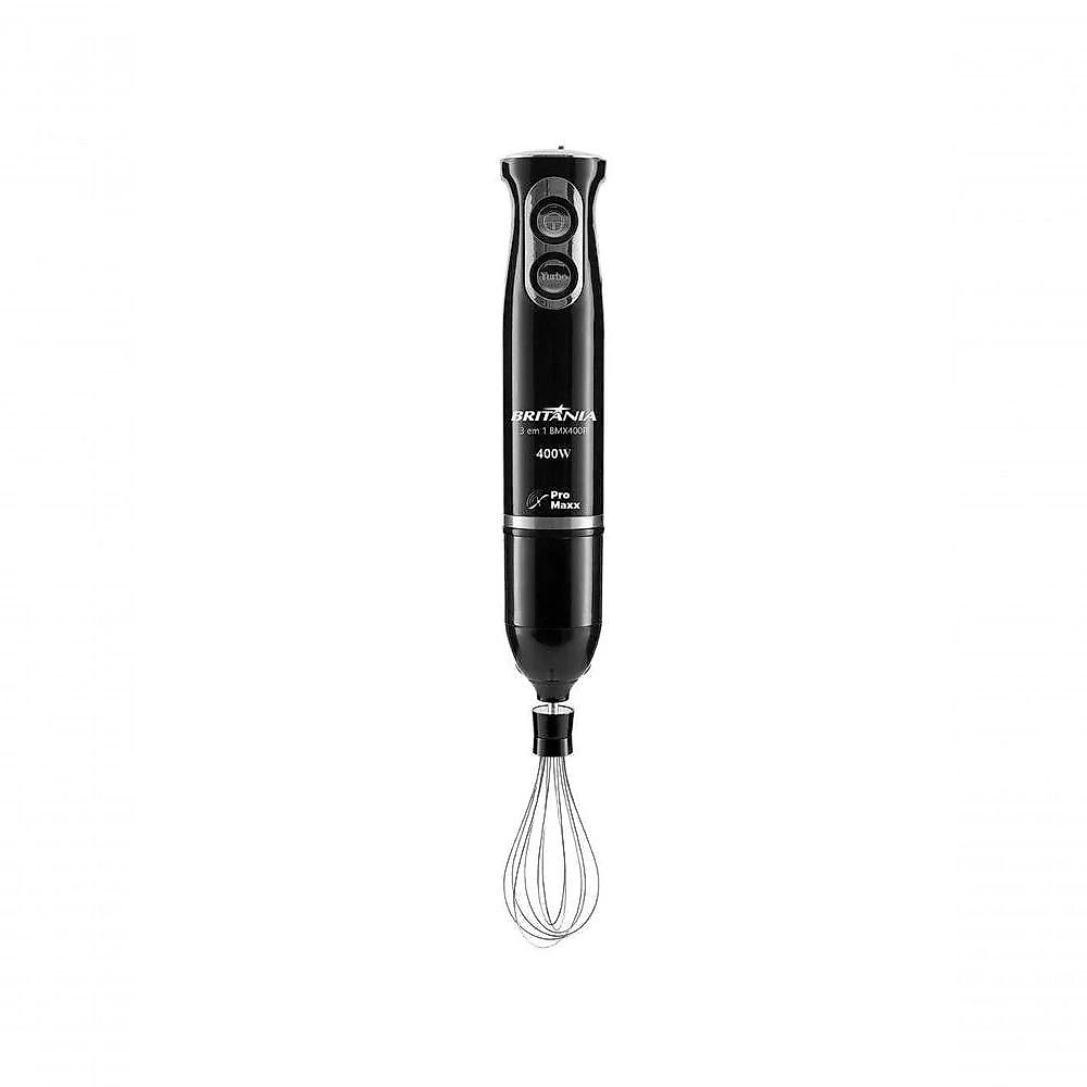Mixer 3 em 1 Britânia BMX400P com Potência de 400W e 2 Velocidades na Cor Preto 220V