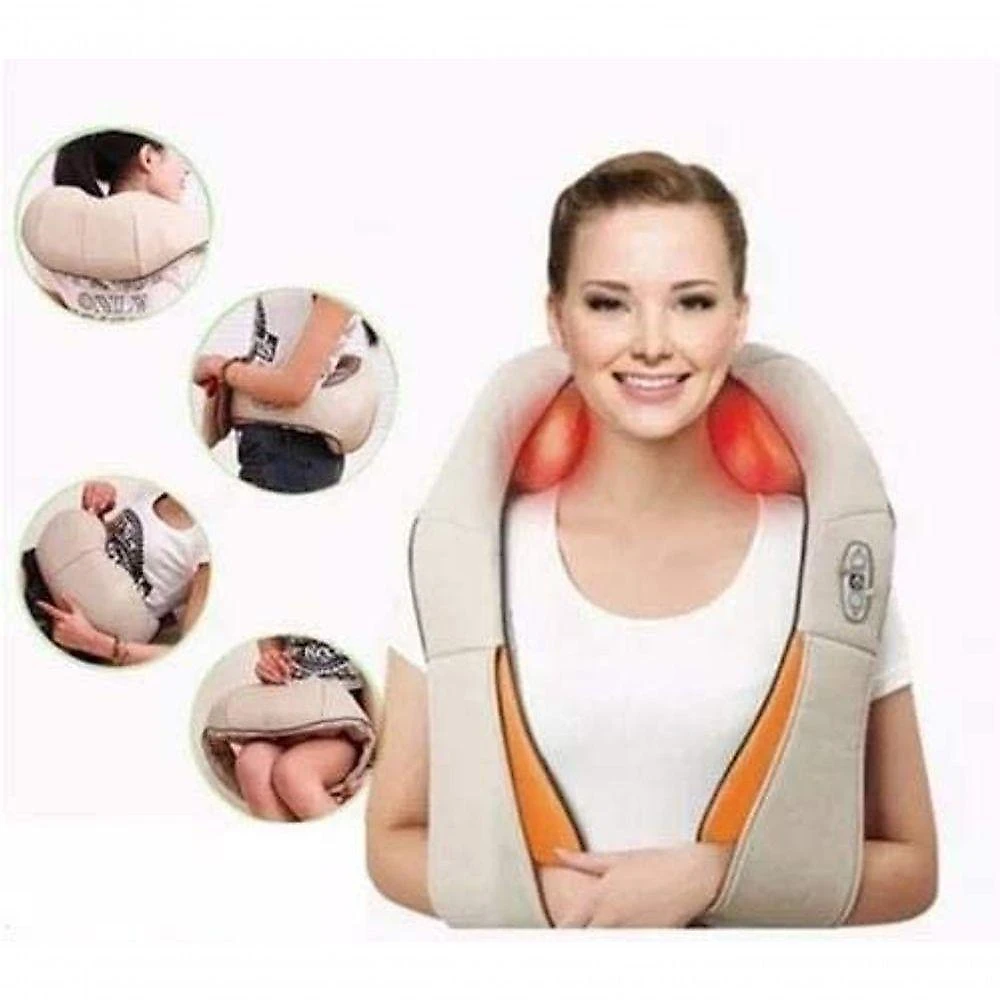 Colete Shiatsu Pescoço Massageador Infravermelho Neck Bivolt Q-1343