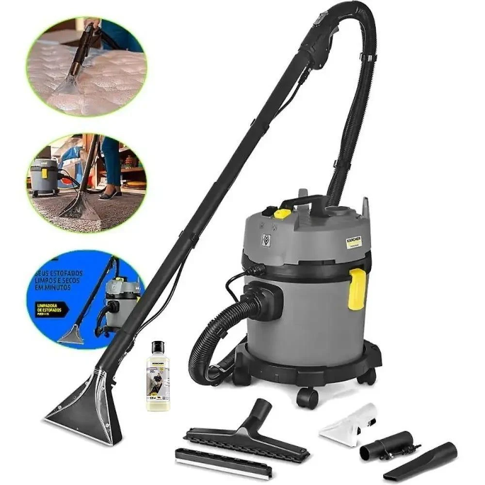 Aspirador e Extrator Portátil Karcher Puzzi 4-16 Classic 1600W 4L Cinza 110V