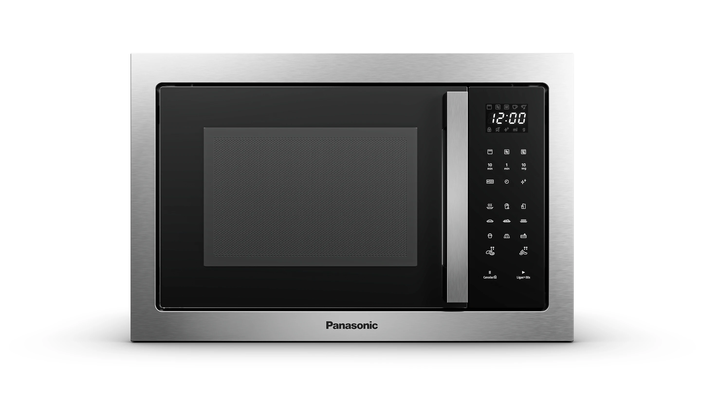 Microondas de Embutir Panasonic Painel Easy Touch 30L Inox - NN-GB68QSRUK