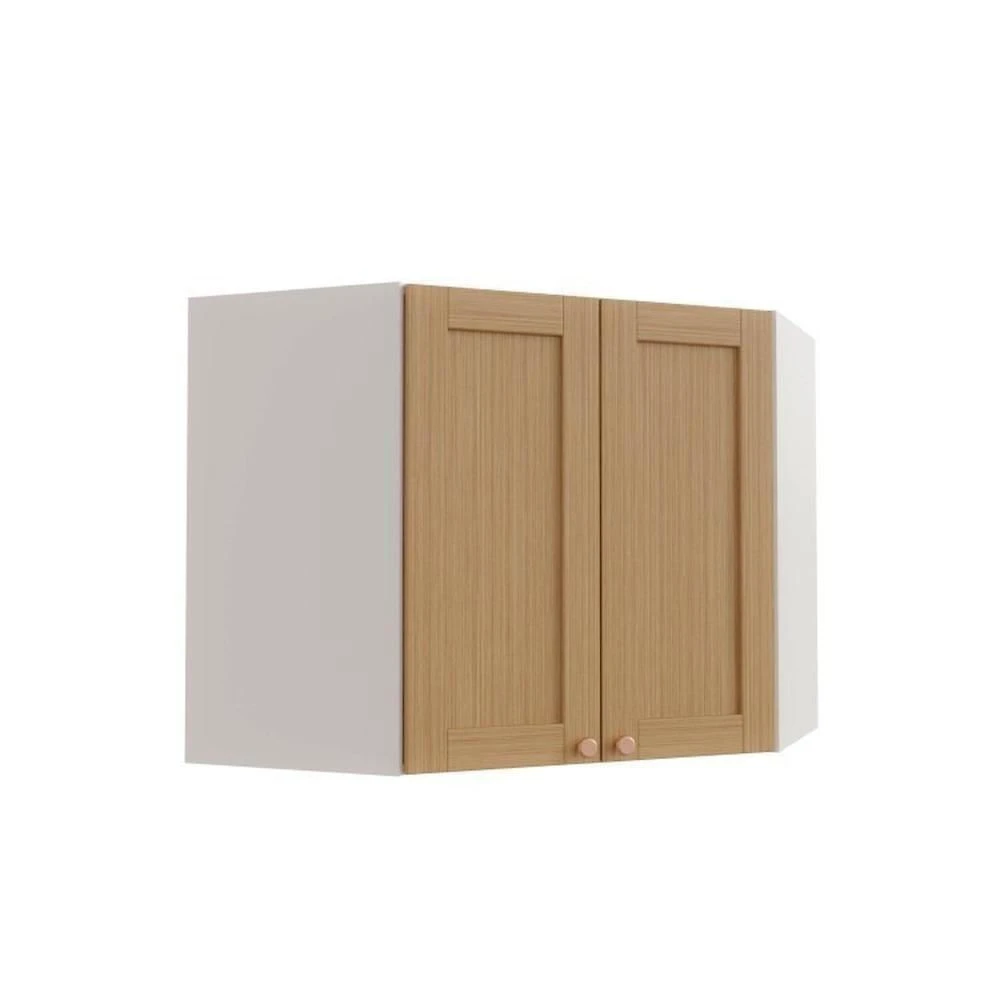 Cozinha Modulada 7 Peças com Tampo 1 Torre 3 Aéreos 3 Balcões Arizona Cabecasa Madeiramadeira Figueira/Menta