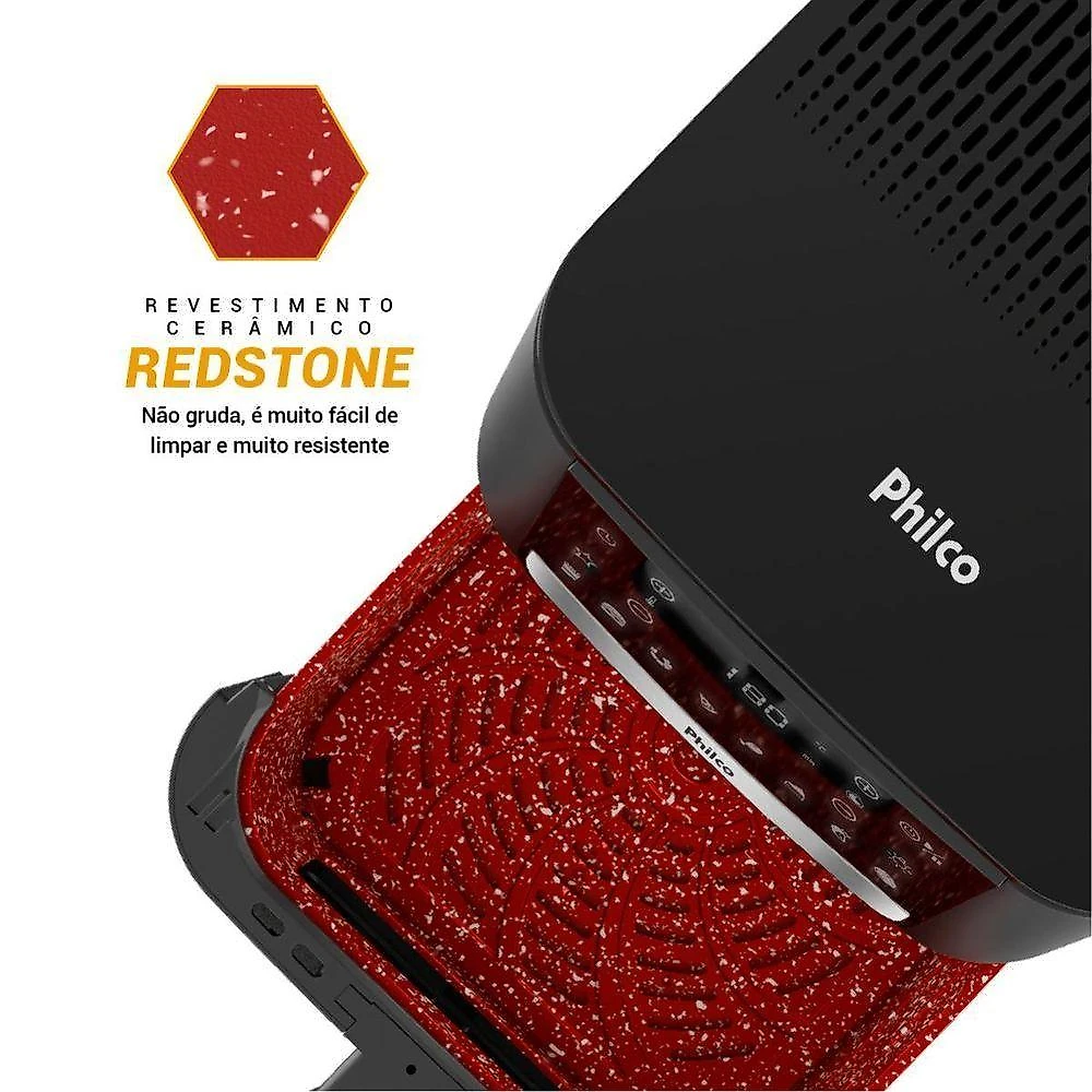 Air Fryer Philco 9,5L Visor Glass Redstone 1800W PAF95A 110V