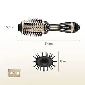 Escova Secadora Mondial Black Gold Argan ES-15 1200W Preta Bivolt