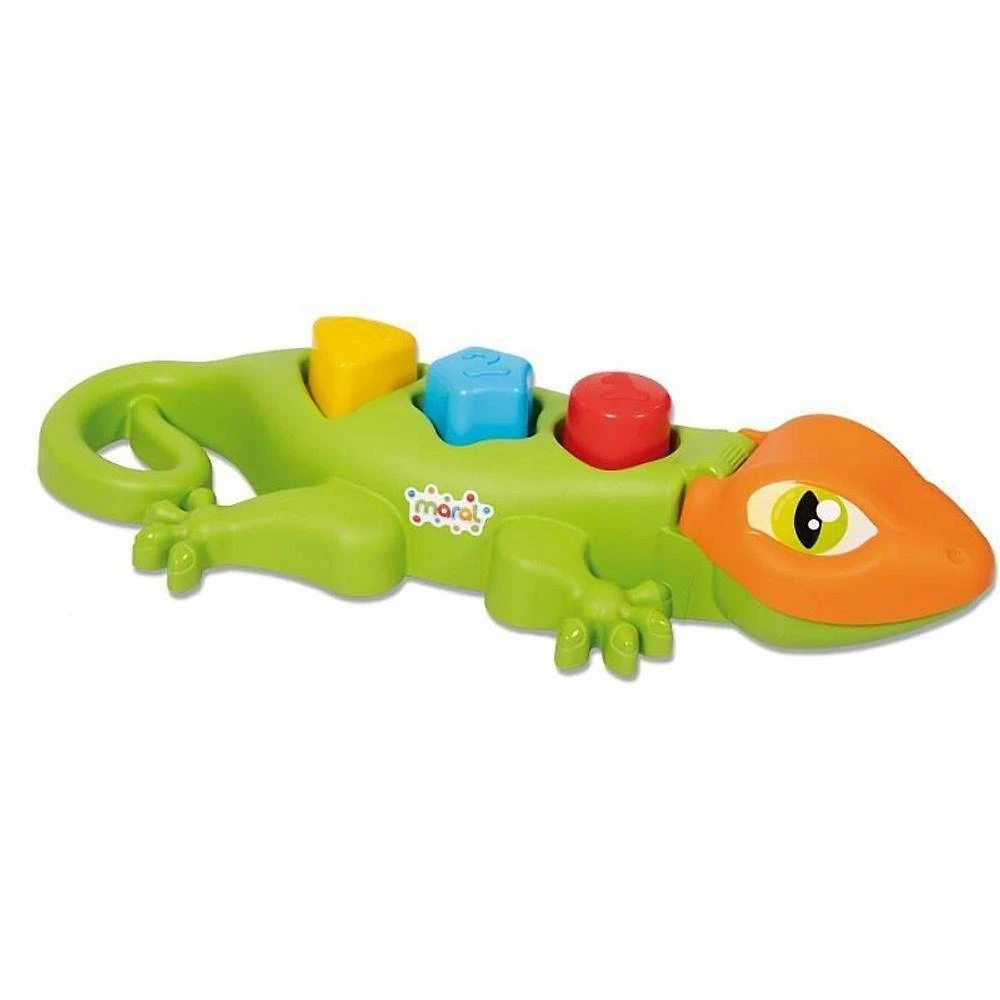 Brinquedo Educativo Lagartixa Didática com Cubos Coloridos Maral
