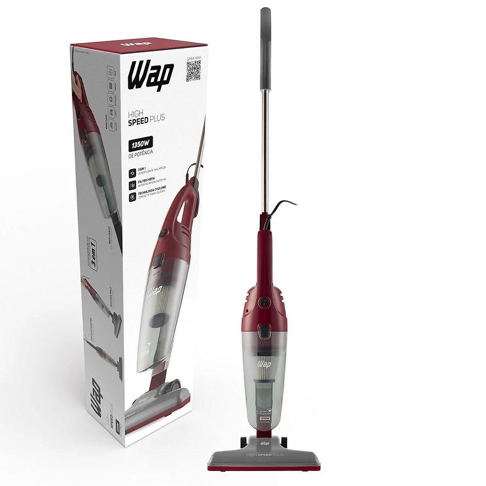 Aspirador Vertical Wap High Speed Plus Filtro Hepa 220V